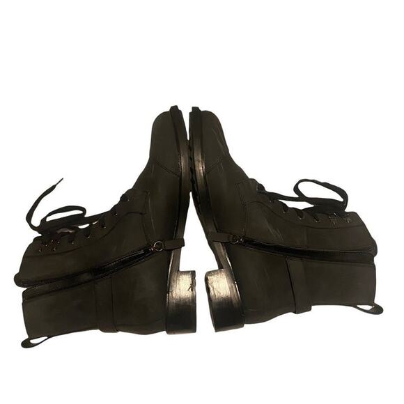 Aerosoles Boots Women's Dark Grey Amie Combat Side Zip Sz 12M - Picture 9 of 12